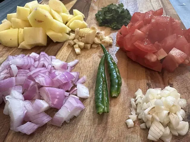 Ingredients for curry Image