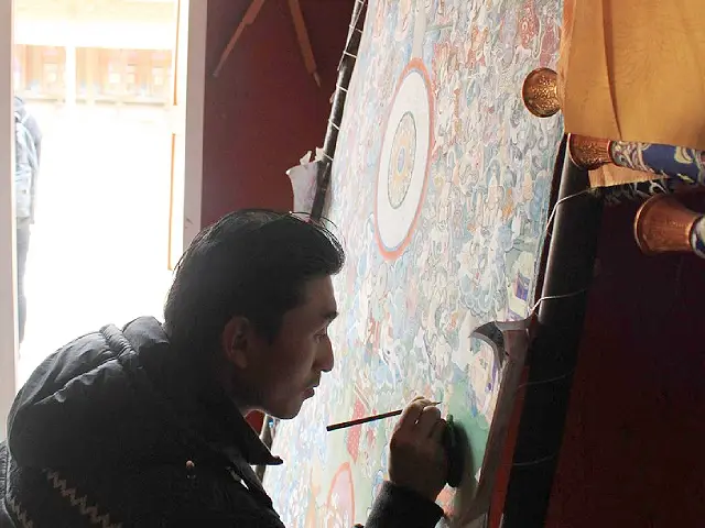 Art of Thangka in Bamboo Retreat Image